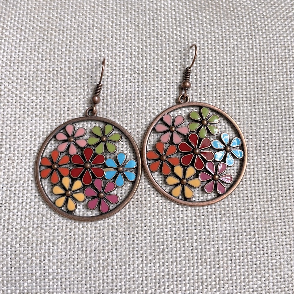 Flower Drop Earrings